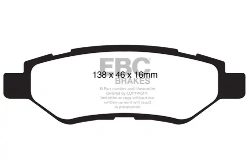 накладки EBC Brakes DP41829R