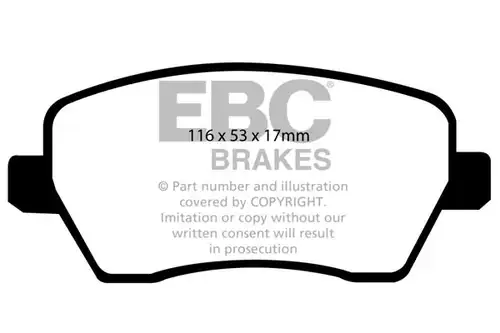 накладки EBC Brakes DP41903R