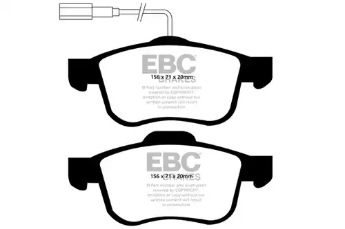 накладки EBC Brakes DP41904R