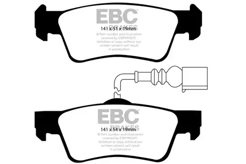 накладки EBC Brakes DP41907R