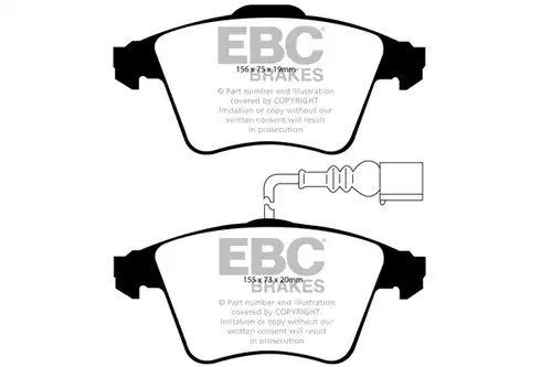 накладки EBC Brakes DP41935R