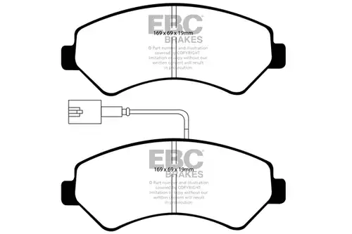 накладки EBC Brakes DP41969R