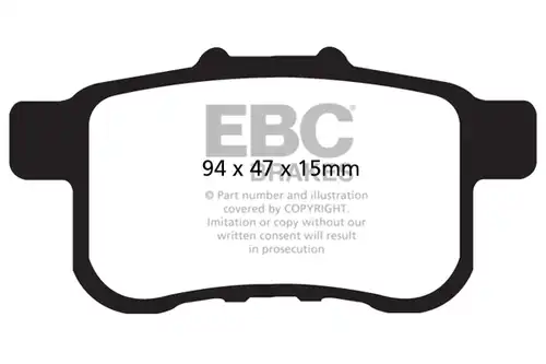 накладки EBC Brakes DP41987R