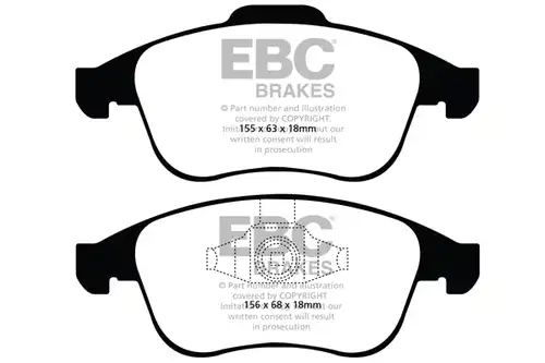 накладки EBC Brakes DP41993R