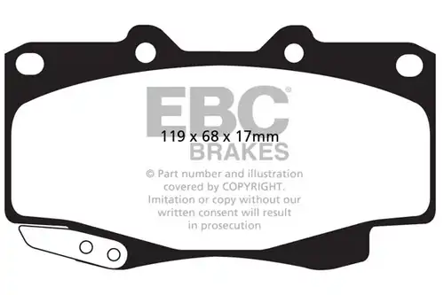 накладки EBC Brakes DP42005R