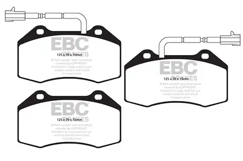 накладки EBC Brakes DP42021/2R