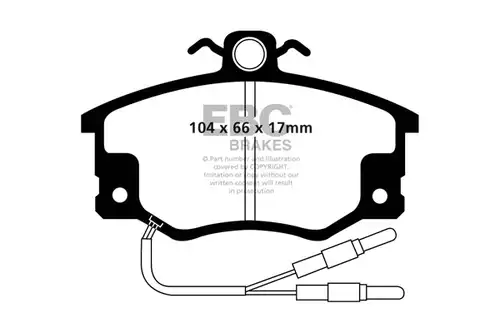 накладки EBC Brakes DP420/4