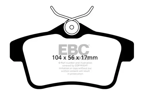накладки EBC Brakes DP42053R