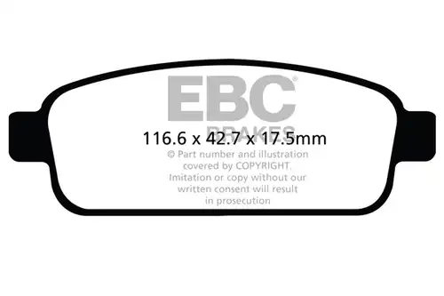 накладки EBC Brakes DP42066R