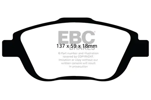 накладки EBC Brakes DP42073R