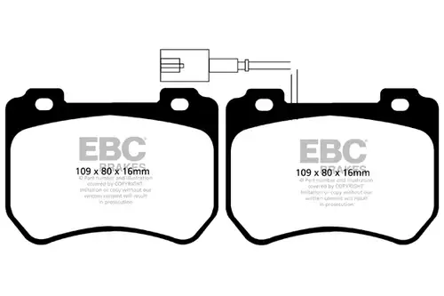 накладки EBC Brakes DP42074R