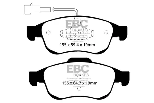 накладки EBC Brakes DP42078R