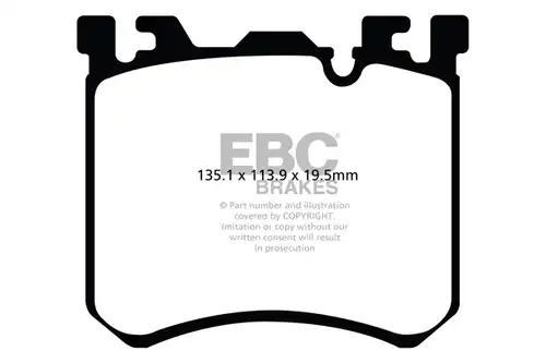 накладки EBC Brakes DP42091R