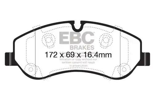 накладки EBC Brakes DP42151R
