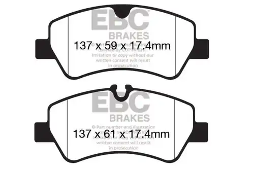 накладки EBC Brakes DP42152R