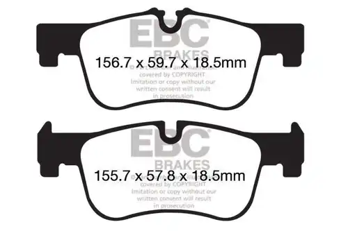 накладки EBC Brakes DP42155R