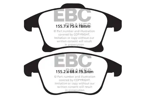 накладки EBC Brakes DP42159R