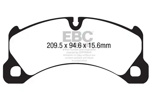 накладки EBC Brakes DP42162R