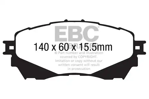накладки EBC Brakes DP42170R