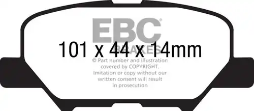 накладки EBC Brakes DP42171R