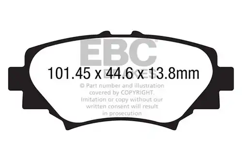 накладки EBC Brakes DP42186R