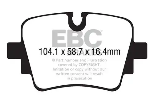 накладки EBC Brakes DP42190R