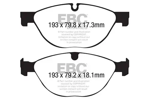 накладки EBC Brakes DP42191R