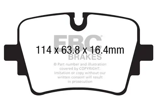 накладки EBC Brakes DP42192R
