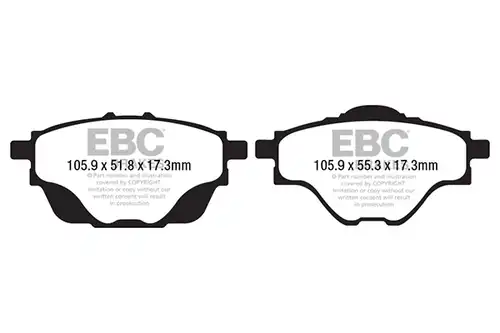 накладки EBC Brakes DP42197R
