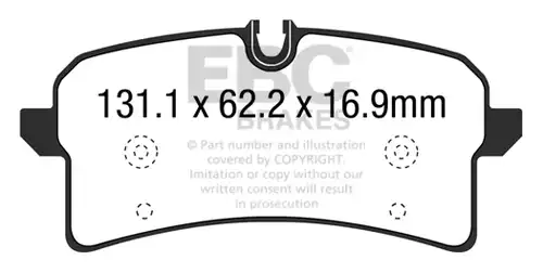 накладки EBC Brakes DP42204R
