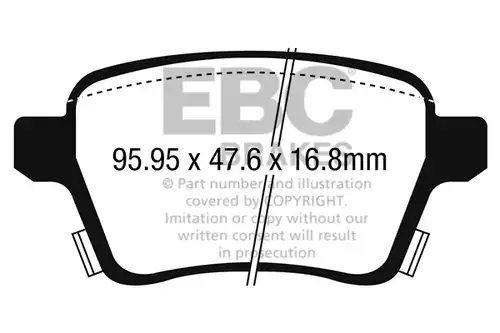 накладки EBC Brakes DP42250R