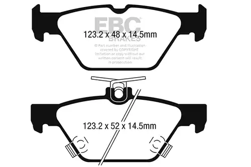 накладки EBC Brakes DP42257R