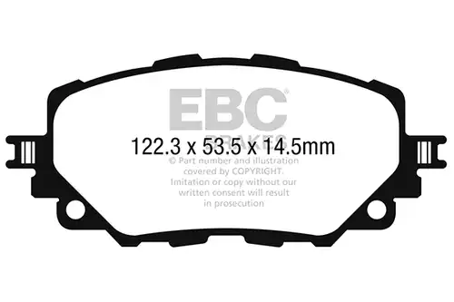 накладки EBC Brakes DP42263R