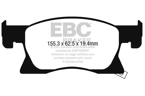 накладки EBC Brakes DP42267R