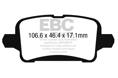 накладки EBC Brakes DP42268R