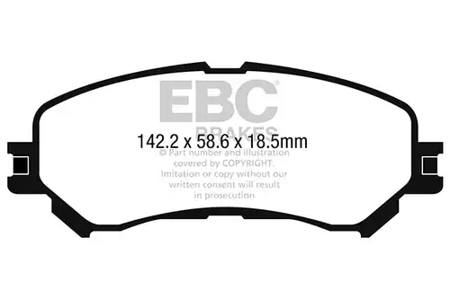 накладки EBC Brakes DP42272R