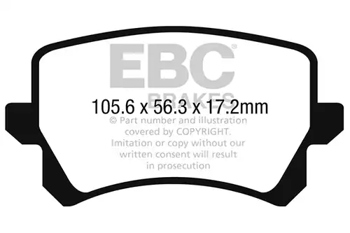 накладки EBC Brakes DP42278R
