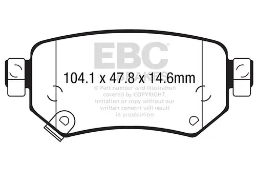 накладки EBC Brakes DP42287R