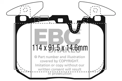накладки EBC Brakes DP42303R
