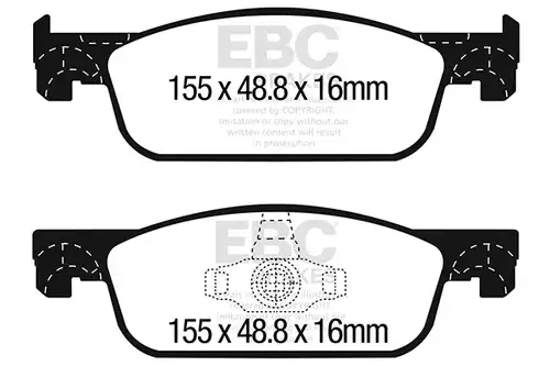 накладки EBC Brakes DP42312R