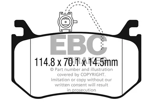 накладки EBC Brakes DP42326R