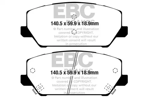 накладки EBC Brakes DP42343R