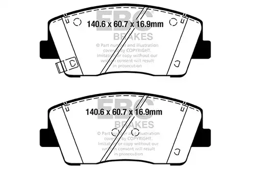 накладки EBC Brakes DP42358R