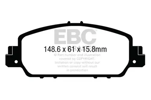 накладки EBC Brakes DP43014R