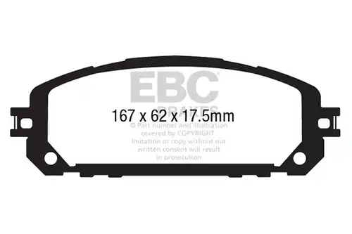 накладки EBC Brakes DP43030R