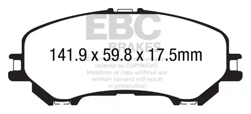 накладки EBC Brakes DP43032R
