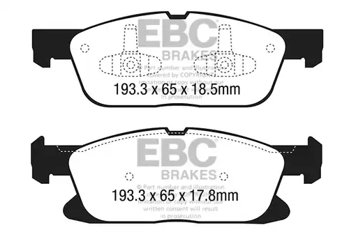 накладки EBC Brakes DP43046R