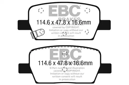 накладки EBC Brakes DP43064R
