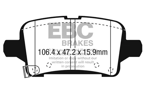 накладки EBC Brakes DP43074R