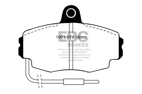 накладки EBC Brakes DP4426R